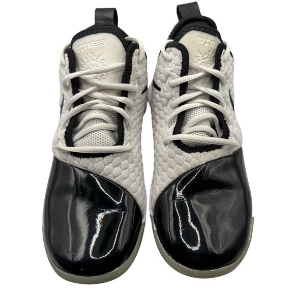 Nike LeBron Witness 3 Premium Men’s 8.5 BQ9819-100 White/Black/Concord - Picture 2 of 8